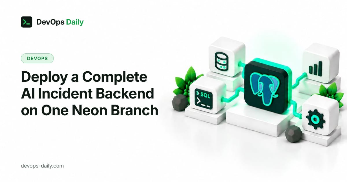 Deploy a Complete AI Incident Backend on One Neon Branch
